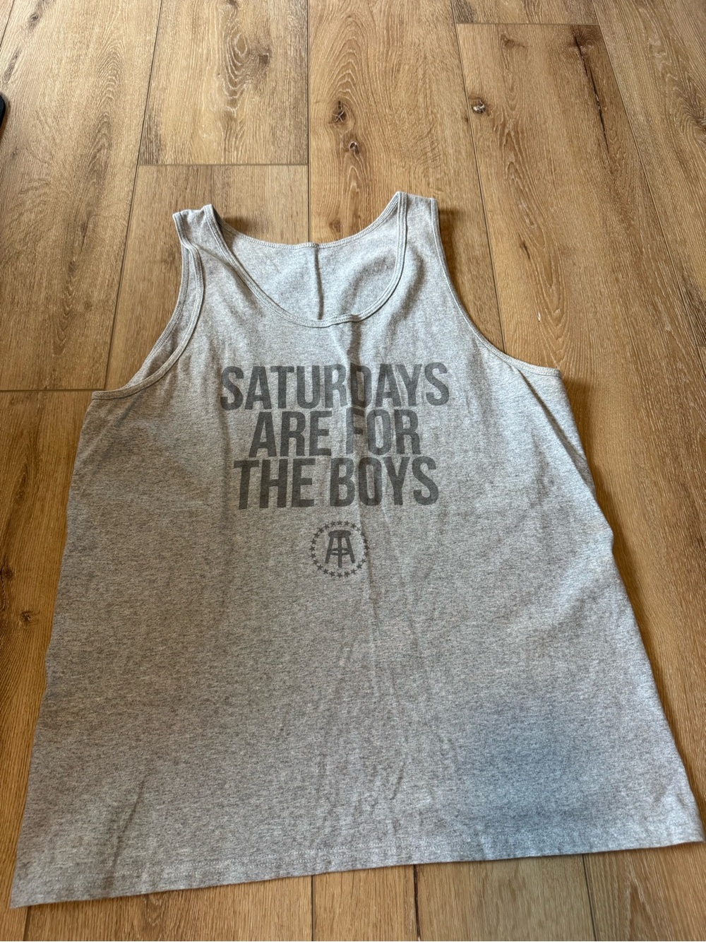 MENS BARSTOOL TANK TOP SATURDAYS ARE FOR THE BOYS SIZE LARGE